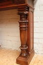 Henri II style Fire mantle in Walnut, France 19th century