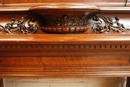 Henri II style Fire mantle in Walnut, France 19th century