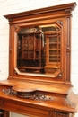 Henri II style Fire mantle in Walnut, France 19th century