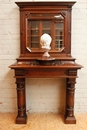 Henri II style Fire mantle in Walnut, France 19th century
