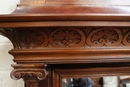 Henri II style Mirror in Walnut, France 19th century