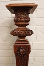 Henri II style Pedestal in Walnut, France 19th century