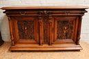 Henri II style Cabinet in Walnut, France 19th century