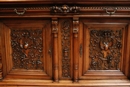 Henri II style Cabinet in Walnut, France 19th century