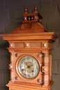 Henri II style Clock in Walnut, France 1900