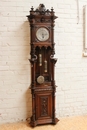 Henri II style  grandfather clock in Walnut, France 19th century