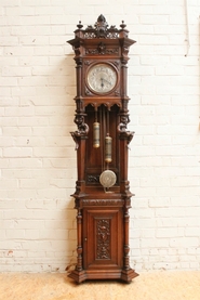 Walnut joker grandfather clock