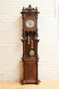 Henri II style  grandfather clock in Walnut, France 19th century