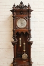 Henri II style  grandfather clock in Walnut, France 19th century