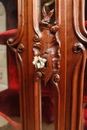 Louis XV style Display cabinet in Walnut, Belgium 19th century