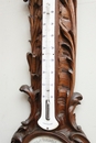 Louis XV style Barometer in Walnut, France 19th century