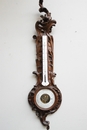 Louis XV style Barometer in Walnut, France 19th century