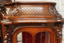 Louis XV style Display cabinet in Walnut, France 19th century