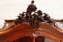 Louis XV style Display cabinet in Walnut, France 19th century