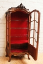 Louis XV style Display cabinet in Walnut, France 19th century