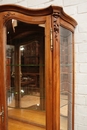 Louis XV style Display cabinet in Walnut, France 1900