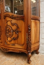 Louis XV style Display cabinet in Walnut, France 1900