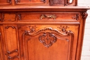 Louis XV style Cabinet in Walnut, France 19th century