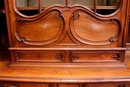 Louis XV style Cabinet in Walnut, France 19th century
