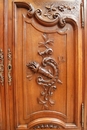 Louis XV style Cabinet in Walnut, France 19th century