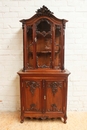 Louis XV style Display cabinet in Walnut, France 19th century