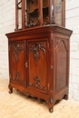 Louis XV style Display cabinet in Walnut, France 19th century