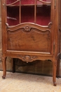 Louis XV style Display cabinet in Walnut, France 1900