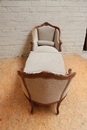 Louis XV style duchesse brisse in Walnut, France 19th century