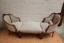 Louis XV style duchesse brisse in Walnut, France 19th century