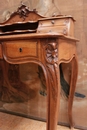 Louis XV style Desk table in Walnut, France 19th century