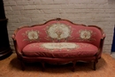 Louis XV style Sofa in Walnut, France 1920