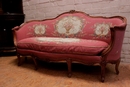 Louis XV style Sofa in Walnut, France 1920