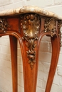 Louis XV style pedestal in Walnut, France 19th century