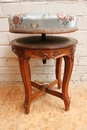 Louis XV style piano stool in Walnut, France 19th century