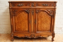 Louis XV style provencial cabinet in Walnut, France 1920