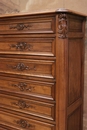 Louis XV style Secretary desk in Walnut, France 19th century