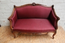 Louis XV style Sofa in Walnut, France 19th century