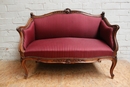 Louis XV style Sofa in Walnut, France 19th century