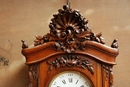 Louis XV style Clock in Walnut, France 19th century