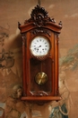 Louis XV style Clock in Walnut, France 19th century