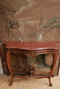 Louis XV style Console in Walnut, France 19th century