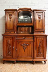 Walnut Louis XVI cabinet 19th century