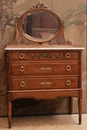 Louis XVI style Vanity in Walnut, France 1900