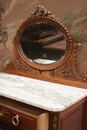 Louis XVI style Vanity in Walnut, France 1900
