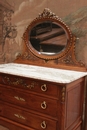 Louis XVI style Vanity in Walnut, France 1900