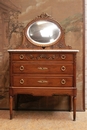 Louis XVI style Vanity in Walnut, France 1900