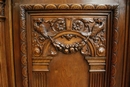 Renaissance style Bookcase in Walnut, France 19th century