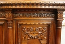 Renaissance style Bookcase in Walnut, France 19th century