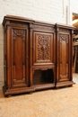 Renaissance style Bookcase in Walnut, France 19th century