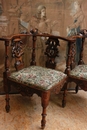 Renaissance style Arm chair in Walnut, France 19th century